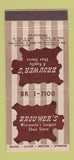 Matchbook Cover - Brouwer's Shoe Store Milwaukee WI 30 Strike