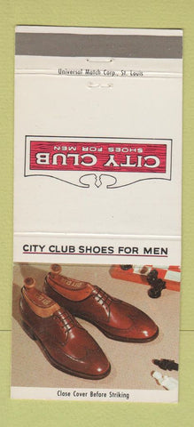 Matchbook Cover - City Club Men's Shoes Tucker's Roswell NM 30 Strike