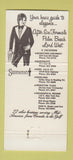 Matchbook Cover - Skeffington's Tuxedo Rentals Cincinnati Indianapolis 30 Strike