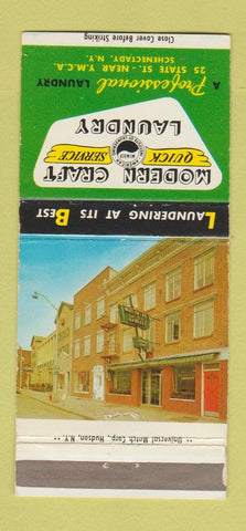 Matchbook Cover - Modern Craft Laundry Schenectady NY 30 Strike