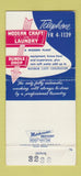 Matchbook Cover - Modern Craft Laundry Schenectady NY 30 Strike