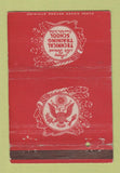 Matchbook Cover - Army Air Forces Training School Sioux Falls SD WORN 40 Strike