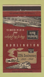 Matchbook Cover - Burlington Route Railroad 1949 36 Strike