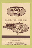 Matchbook Cover - Alpine Racquet & Swim Club Pittsburgh PA 40 Strike