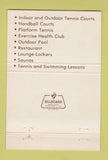 Matchbook Cover - Alpine Racquet & Swim Club Pittsburgh PA 40 Strike