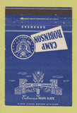Matchbook Cover - Camp Robinson AR US Army 40 Strike