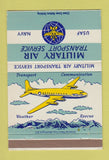 Matchbook Cover - Military Air Transport Service Air Force Navy 40 Strike