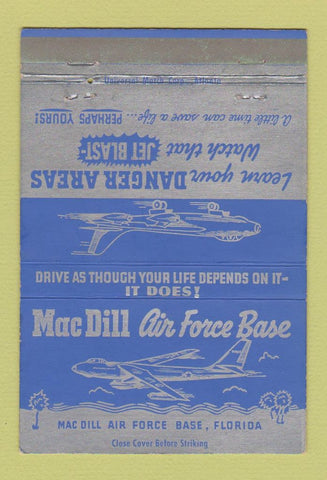 Matchbook Cover - Mac Dill Air Force Base FL 40 Strike