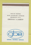 Matchbook Cover - General Business Services Detroit MI Nygord 40 Strike