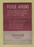 Matchbook Cover - Todd Long Picker Apron Gastonia NC WEAR 40 Strike