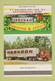 Matchbook Cover - Herndon Trucking Hampton SC 40 Strike
