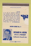 Matchbook Cover - Richard Nixon RMS 1971 WEAR 40 Strike