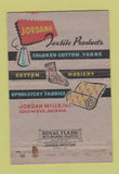 Matchbook Cover - Jordan Mills Textile Products Columbus GA WEAR 40 Strike