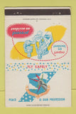 Matchbook Cover - Strategic Air Command SAC military  40 Strike
