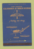 Matchbook Cover - Spartan School Aeronautics Muskogee OK WWII 40 Strike