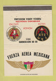 Matchbook Cover - Fuerza Aerea Mexicana Mexico Anniversary 40 Strike