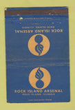 Matchbook Cover - Rock Island Arsenal IL military WEAR 40 Strike