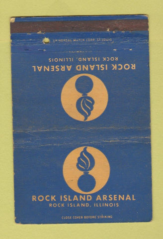 Matchbook Cover - Rock Island Arsenal IL military WEAR 40 Strike