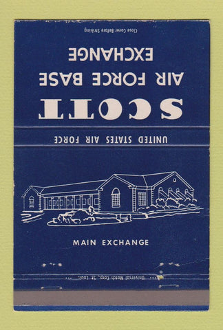Matchbook Cover - Scott Air Force Base IL 40 Strike