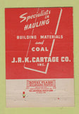 Matchbook Cover - JRK Cartage Trucking Chicago IL 40 Strike