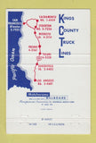 Matchbook Cover - Kings County trucking San Francisco Fresno Tulare CA 40 Strike