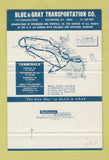 Matchbook Cover - Blue & Gray Trucking Richmond VA 40 Strike
