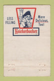 Matchbook Cover Ruppert Knickerbocker Beer New York City? WEAR 22 Strike Feature