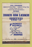 Matchbook Cover - Denver's Mud Service Bakersfield CA POOR 40 Strike