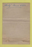Matchbook Cover - Denver's Mud Service Bakersfield CA POOR 40 Strike