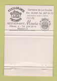 Matchbook Cover - Marlboro Cigarettes Spain WEAR Restaurant Portonovo 40 Strike