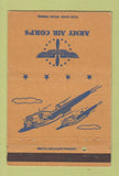 Matchbook Cover - Army Air Corps postcard military 40 Strike