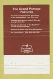 Matchbook Cover - Grand Portage Restaurant Registry Hotel St Paul MN 40 Strike