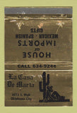 Matchbook Cover - La Casa De Maria Oklahoma City OK Mexican GOLD 40 Strike