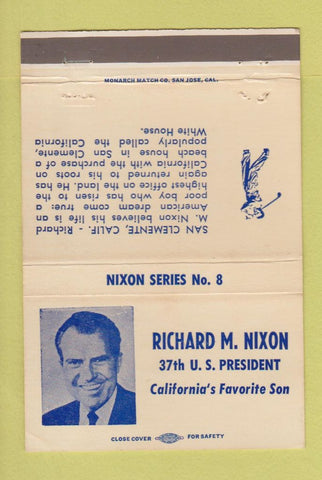 Matchbook Cover - Richard Nixon RMS 1971 WEAR golf 40 Strike