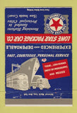 Matchbook Cover - Lone Star Package Car Trucking WEAR 40 Strike
