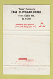 Matchbook Cover - 1965 Dodge Van Dart East Cleveland OH 40 Strike