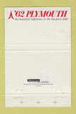 Matchbook Cover - Plymouth 1962 40 Strike