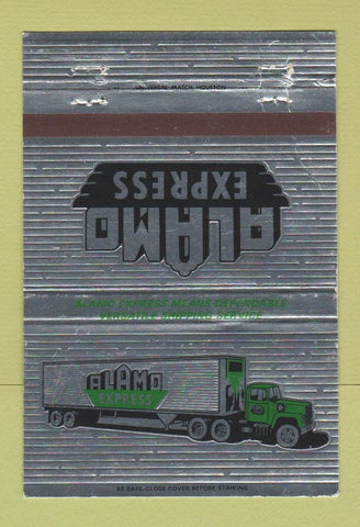 Matchbook Cover - Alamo Trucking San Antonio TX 40 Strike