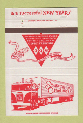 Matchbook Cover - ABC Trucking San Antonio Dallas Houston Austin TX 40 Strike