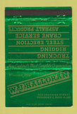 Matchbook Cover - WJ Halloran Trucking Providence RI WEAR 40 Strike