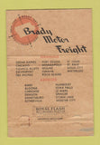 Matchbook Cover - Brady Motor Freight Trucking IA WORN 40 Strike