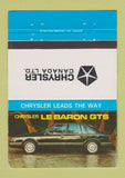 Matchbook Cover - Chrysler LeBaron GTS Canada WEAR 40 Strike