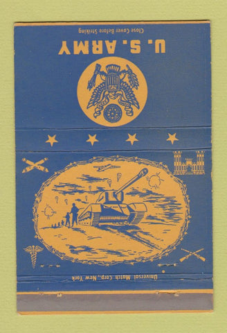 Matchbook Cover - US Army military 40 Strike