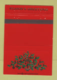 Matchbook Cover Boston Half Shell Restaurant Los Angeles CA Christmas 40 Strike