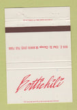 Matchbook Cover - Bottichili Chicago IL WEAR 40 Strike