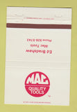 Matchbook Cover - Mac Tools Ed Bradshaw WEAR 40 Strike