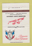 Matchbook Cover - Brasserie Saint Germain Manhasset NY #2 40 Strike