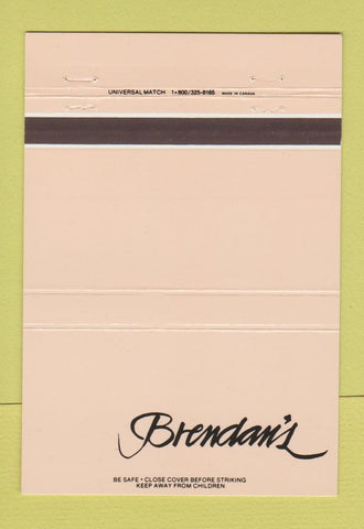 Matchbook Cover - Brendan's Buffalo NY 40 Strike