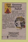 Matchbook Cover - Old American Asphalt Roof Corp Fort Worth TX 40 Strike