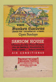 Matchbook Cover - Sansom House Philadelphia PA 40 Strike